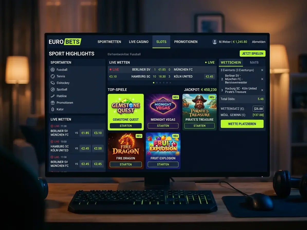 Startseite von Happy Jokers mit Spielen und Aktionen